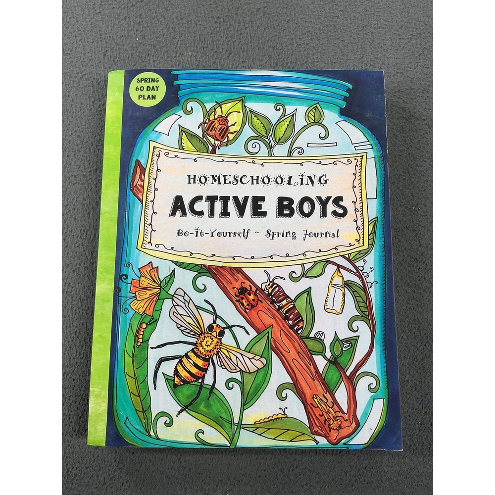 Homeschooling Active Boys Spring Journal Paperback Illustrated Ages 9-12